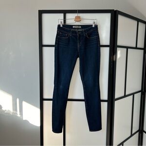 [28tl] J BRAND Vintage Women’s Skinny Low Rise Dark Wash Denim Blue Jean